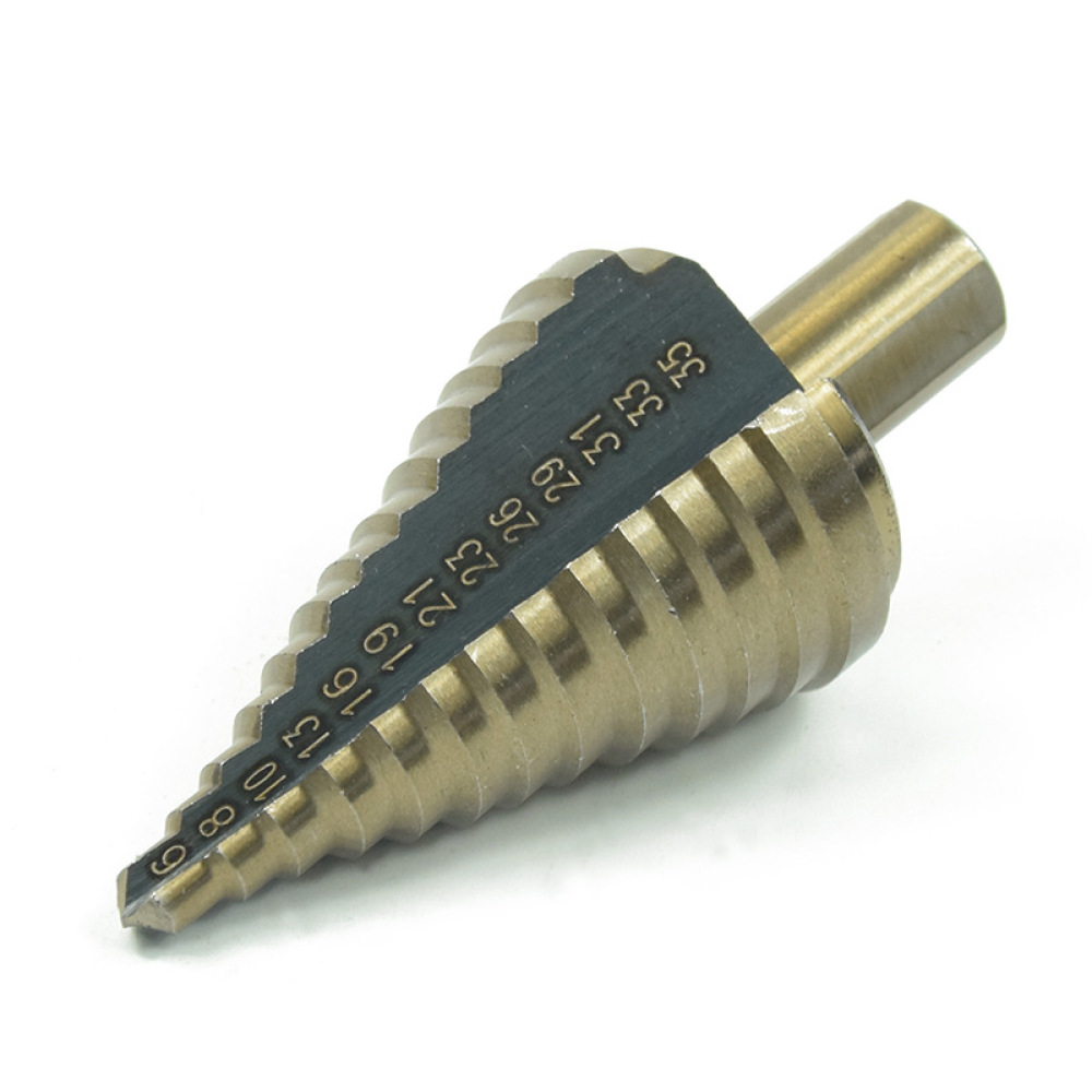 5Pcs Pagoda Step Drills HSS Co - đánh giá và giá Step Drill Bit Set Titanium Hss Cobalt