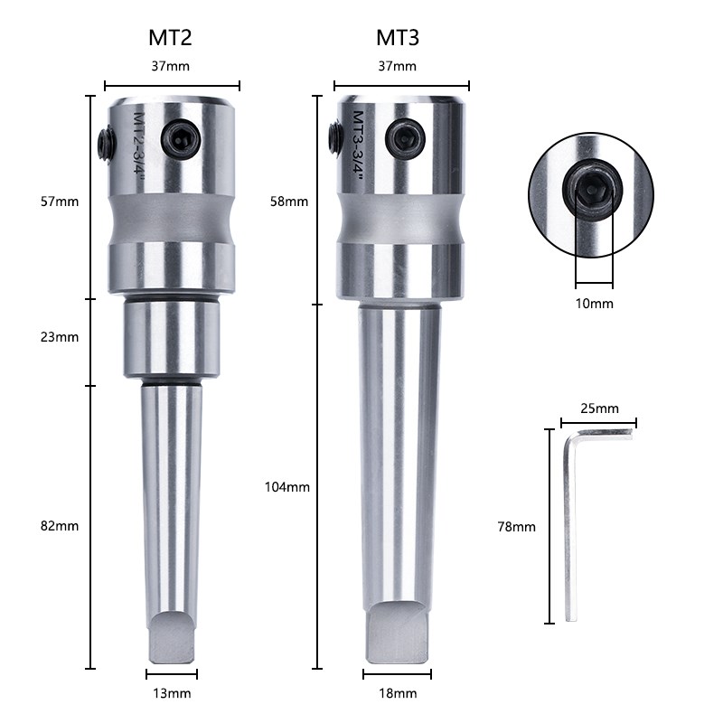 HAMPTON 3/4 Inch Morse Côn Arb - đánh giá và giá Annular Cutter Arbor Morse Taper Mt2 Mt3