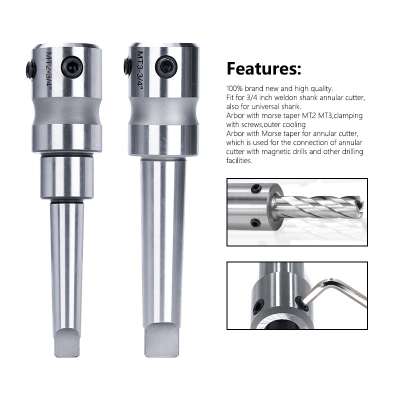HAMPTON 3/4 Inch Morse Côn Arb - đánh giá và giá Annular Cutter Arbor Morse Taper Mt2 Mt3