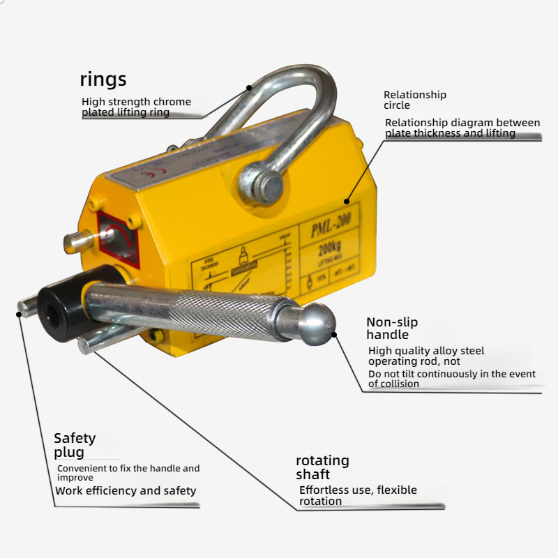 600Kg Steel Permanent Magnetic - đánh giá và giá Magnetic Lifter Permanent Crane Hoist 600Kg