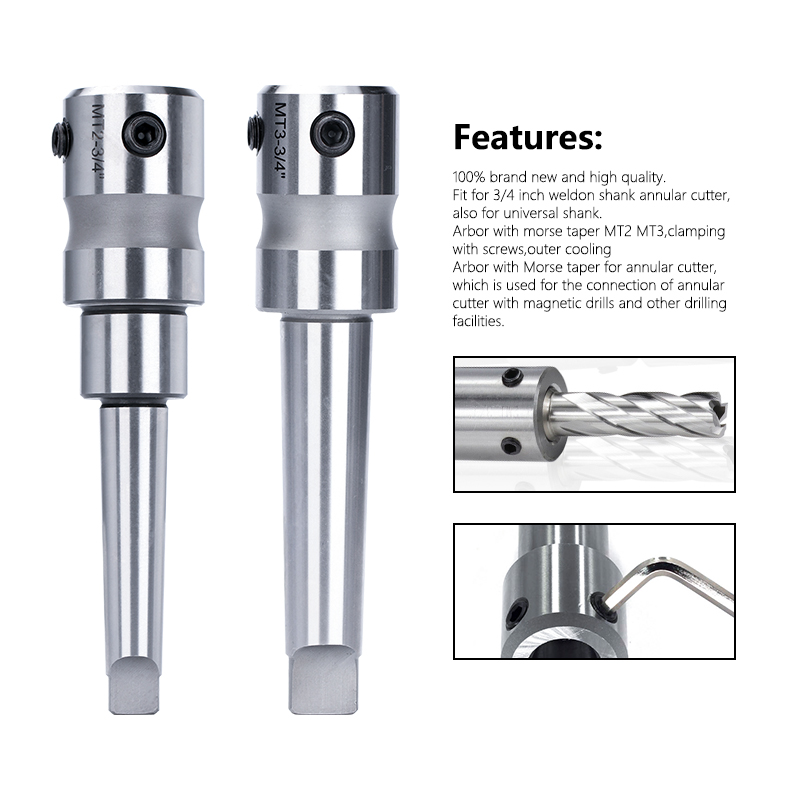 XCAN Morse Côn Arbor MT2/MT3 C - đánh giá và giá Annular Cutter Arbor Morse Taper Mt2 Mt3