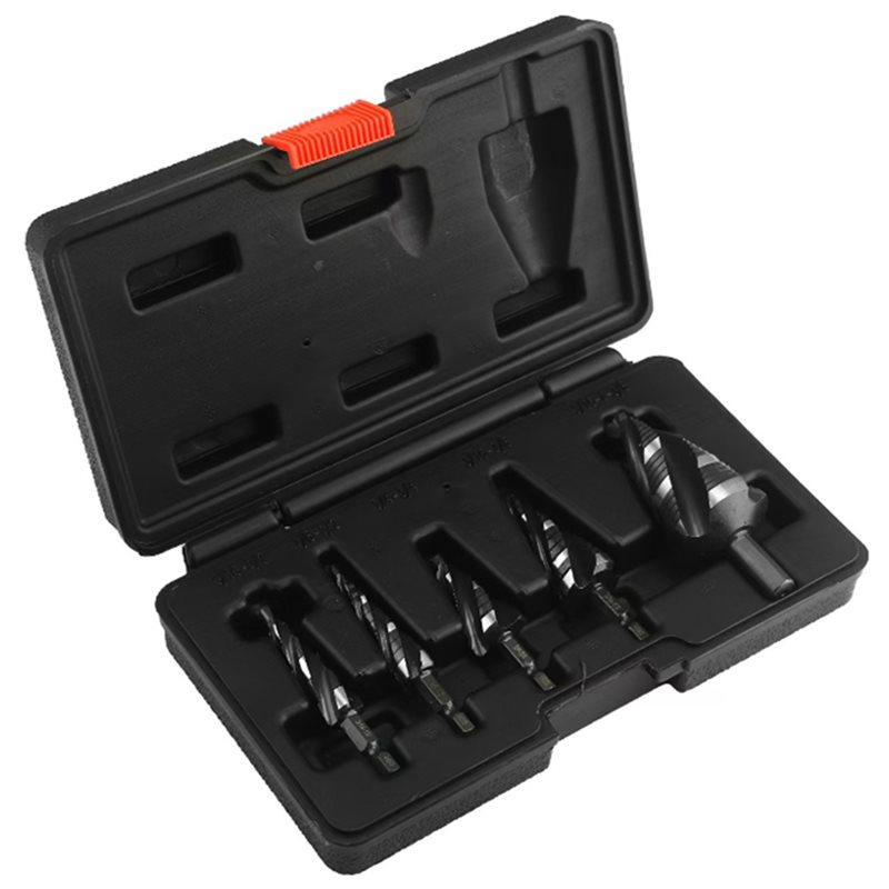 A74E-Five-Spiral-Flute Step Dr - đánh giá và giá Step Drill Bit Set Titanium Hss Cobalt
