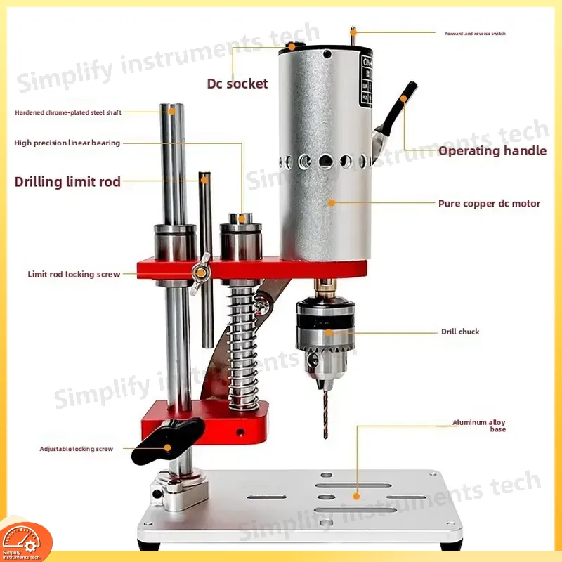 Mini Desktop Drill Press Varia - đánh giá và giá Benchtop Drill Press Mini Variable Speed