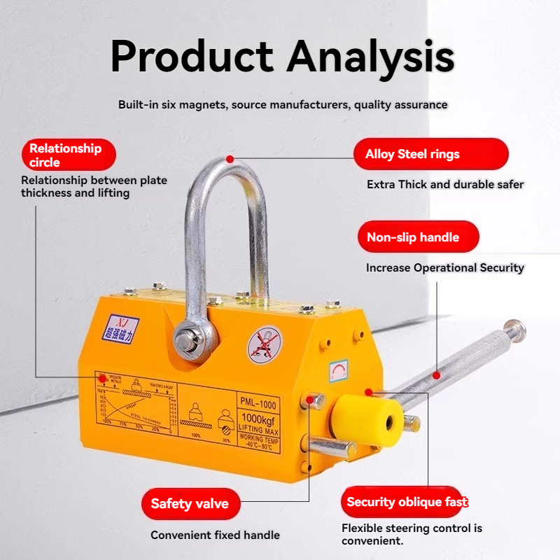 100kg/600kg Permanent Magnetic - đánh giá và giá Magnetic Lifter Permanent Crane Hoist 600Kg